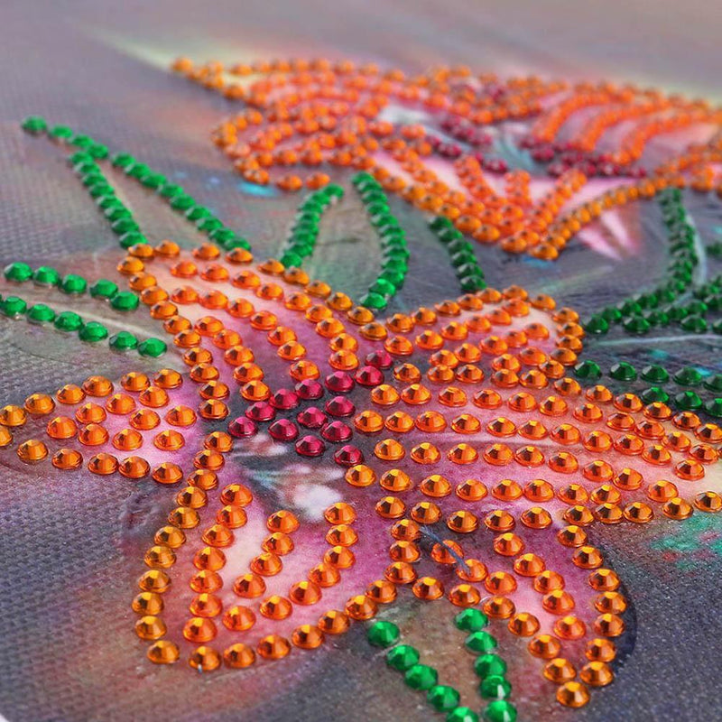 5D DIY Special Shaped Diamond Painting Flowers Cross Stitch Embroidery Kits