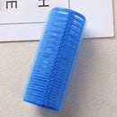 Self Grip Hair Rollers DIY Hairdressing Self-Adhesive Curling Rod (Blue) Newly