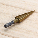 Practical Unique Titanium Coated 3-13MM 11Step Drill 1/4" HSS Sec