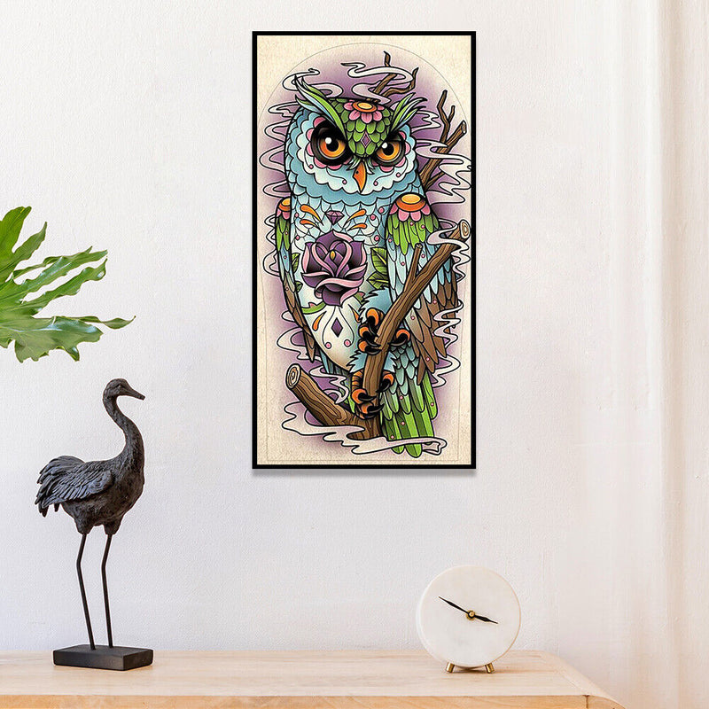 Diamond Painting Owl 5D Full Round Drill Rhinestones Animal Picture Wall Deco