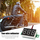 0.36 inch LED Digital Voltmeter Motorcycle Car 2 Wire Voltage Meter (Blue) Newly