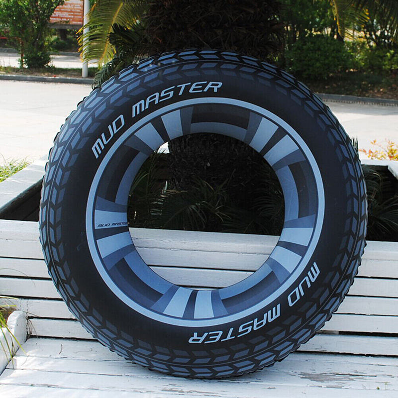 Inflatable Tire Floating Swimming Circle Pool Air Mattress Swim Water Toys