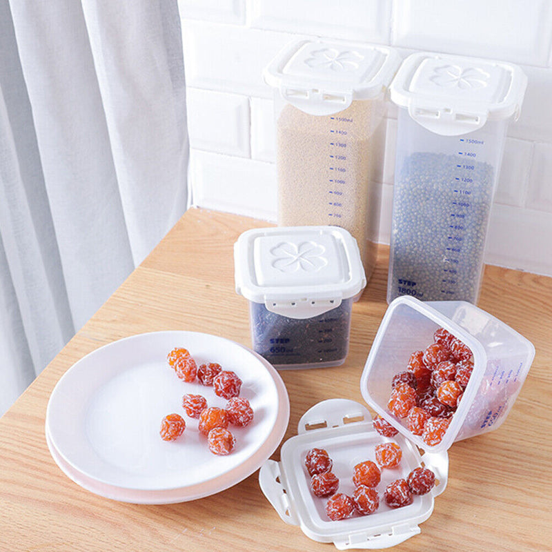 Scaled Grain Sealed Can Kitchen Food Storage Tank Plastic Dried Fruit Sneak Box