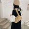 Animal Pattern Underarm Bag Women Mini Plush Shoulder Handbags Purse (3)