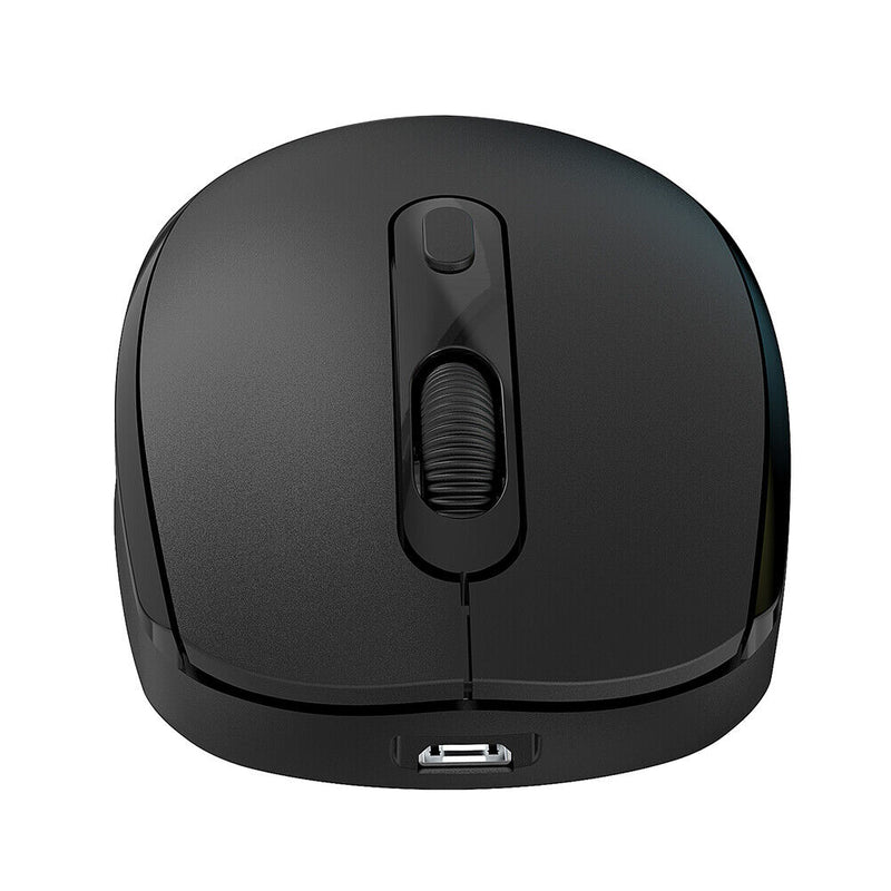 M107 2.4G Wireless Mouse with USB Receiver Cable Notebook Mouse Kit (Black)