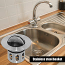 Stainless Steel Thicken Basket Vanity Stopper Basin Drainer Bathroom Plug Bou