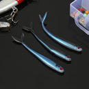8pcs Soft Fish Fork Tail Fishing Lures Artificial 1.7g 8cm Bionic Baits (D)