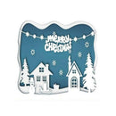 Metal Cutting Dies Cut Die Christmas Scene Scrapbook Stencil Paper Craft I4I6