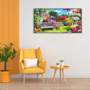 Garden Oil Paint By Numbers Kit Frameless Drawing Picture Wall Decor Art Craf