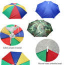 Folding Adjustable Umbrella Hat Outdoor Camping Fishing Hiking Sun Shade Cap