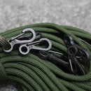 10pcs Mini Carabiner Keychain Outdoor Climbing Spring Buckle EDC Survival Too