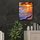 Round Diamond Painting Evening Beach Cross Stitch Embroidery Mosaic Picture Kit