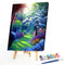 Colorful Woods Oil Paint By Numbers Kits DIY Handpainted on Canvas Wall Art