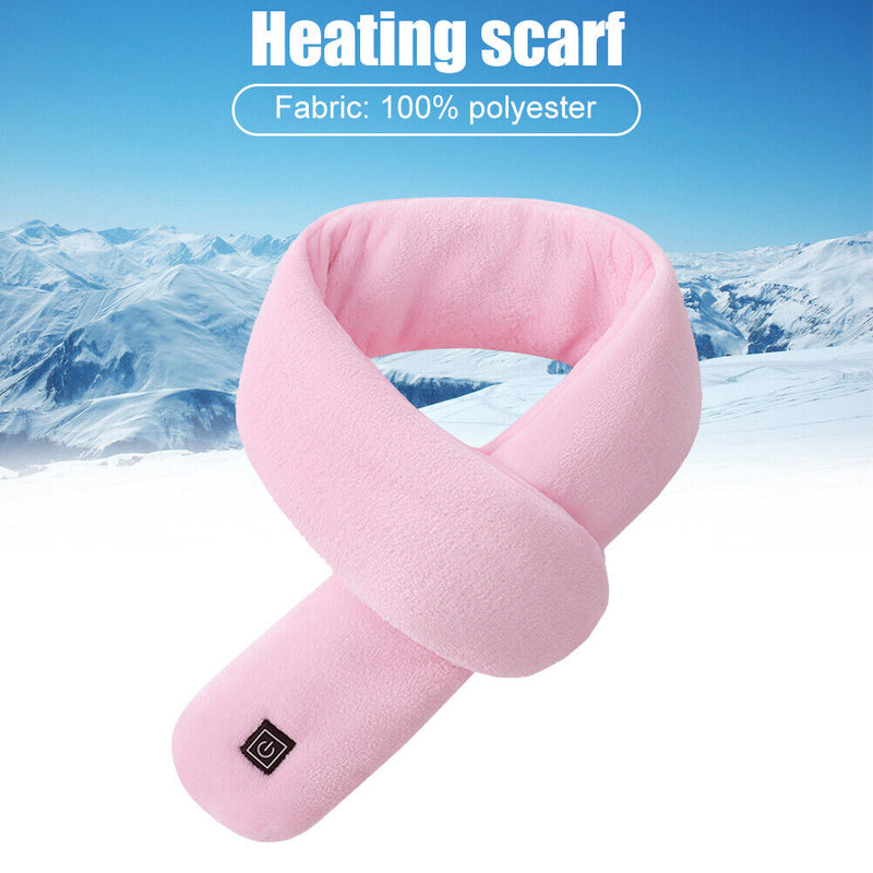 #A Electric Neck Warmer USB Intelligent Heating Scarf Warm Rechargeable for Outd