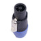 10pcs NL4FC Speaker Connectors 4 Pin Male Audio Speakon Ohm Plug (10x Blue)
