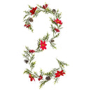 Background Decoration Pine Needle Red Fruit Pine Cone Eucalyptus Leaf Vines