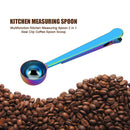 Multifunction Kitchen Measuring Spoon Seal Clip Coffee Spoon (Multicolor) Newly
