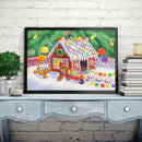 #A Christmas Candy House 5D DIY Diamond Painting Kits Full Round Drill Wall Deco