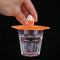 Torx Silicone Cup Cover Heatproof Dustproof Cartoon Lid (Orange Popcorn)