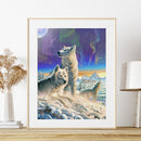 Diamond Painting 5D Full Round Drill Mosaic DIY Wolf in Snow Wall Decoration Kit