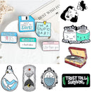 Backpack Collar Badge Lapel Pin Corsage Enamel Cartoon Brooch "I Love You 3000"