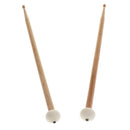 2pcs Maple Cymbal Mallets Gong Drum Felt Hammer Percussion Instrument