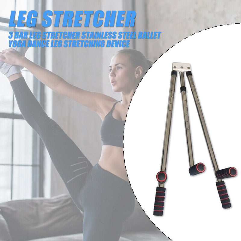 3 Bar Leg Stretcher Ballet Yoga Dance Leg Ligament Stretch Device (6 Level)