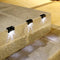 4pcs LED Solar Lamp Outdoor Stair Garden Fence Step Wall Lights (Warm)