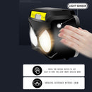 Lamp Strong Headlight Multi-function Induction Headlamp XPG+COB Yellow Light