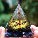 Orgonite Pyramid Orgone Energy Converter Symbolize Lucky Healing Chakra Rei