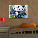 5D DIY Full Round Drill Diamond Painting Butterfly Panda Cross Stitch Kit