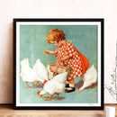 Little Girl Diamond Painting 5D DIY Full Round Rhinestone Picture (WX640)