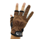 1 Pair Outdoor Sport Fishing Equipment Three Finger Cut Fishing Gloves Anti-Brief