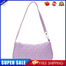 Retro Women Embossed Geometric PU Underarm Shoulder Bag Handbags (Purple)