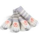 4pcs/set Cat Chair Feet Sock Thicken Anti-Brief Table Leg Knitted Cover (A)