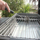 12'' Steel Wire Bristle Tri BBQ Barbecue Grill Brush _NEW Clean I2K7