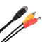 Aviation Head to RCA Male DC Male Extension Cable Adapter for Camera (B) Newly