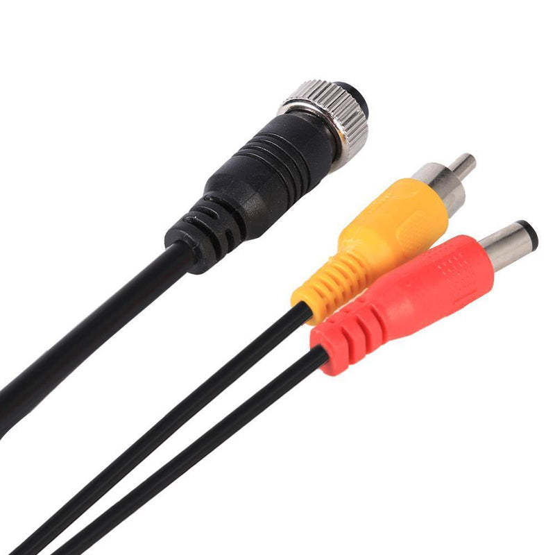 Aviation Head to RCA Male DC Male Extension Cable Adapter for Camera (B) Newly