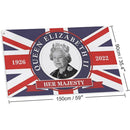 Commemorate Her Majesty 1926-2022 Queen Banner Queen Platinums Jubilee Flag