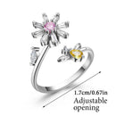 Adjustable Finger Wear Crown Knitting Loop Crochet Yarn Guides Thimble Ring