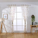 lookthenbuy blackout curtains, butterfly motif, for living room, sleepzi