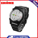 Wrist Compass Watch Outdoor Survival EDC Strap for Hiking Sports Bracelet Black