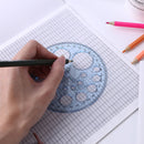 Geometric Template Measuring Ruler Circles Drawing Shape Stencils (1)