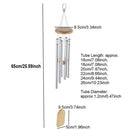 Series Metal Pendant Wind Chime Hanging Decorations Solid Wood Aluminum Tubes