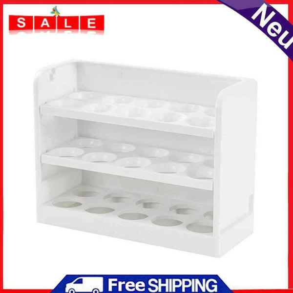 Household 30 Egg Storage Box Fridge Egg Storage Rack Holder Kitchen Container