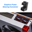 ATX 6Pin Female to 6Pin Male 180 Degree Power Adapter for Desktops GPU (A) Newly