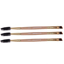 3pcs Double Head Eyebrow Brush Comb Eyeshadow Powder Eyeliner Makeup Brush Newly