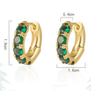 Hoop Earrings Round Hoop Earrings Circular Earrings Emerald Green Hoop Earrings