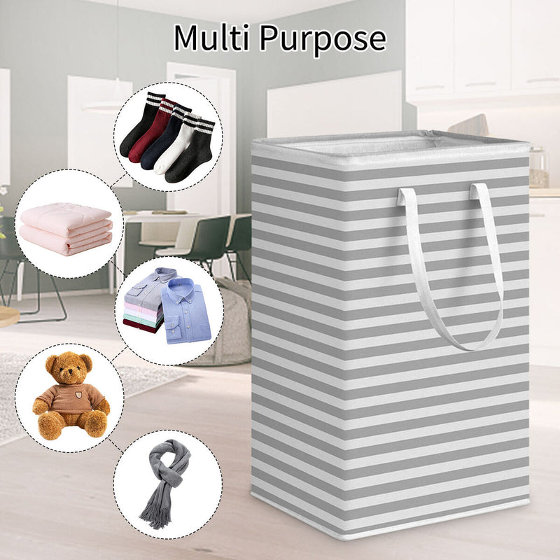 75L Laundry Baskets - Waterproof Laundry Hamper for Clothes Toys (Grey)