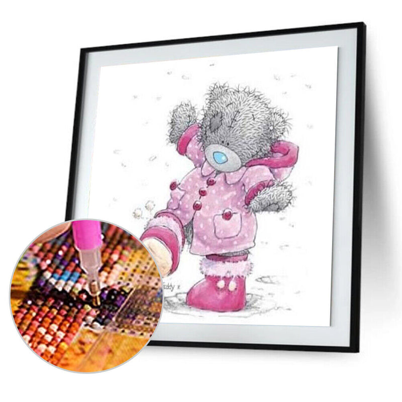 Cartoon Bear 5D Diamond Painting Cross Stitch Mosaic Picture Decor Gift Newly